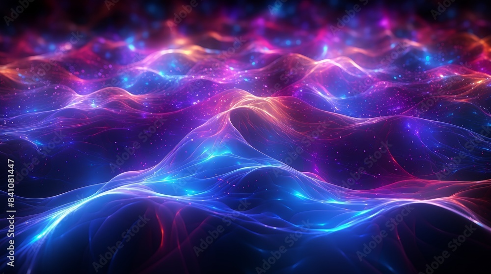 Vibrant Neon Lines Creating Electric Energy in Abstract Design Vibrant Neon Lines Creating Electric Energy in Abstract Design