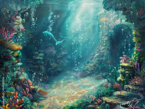 Underwater background.