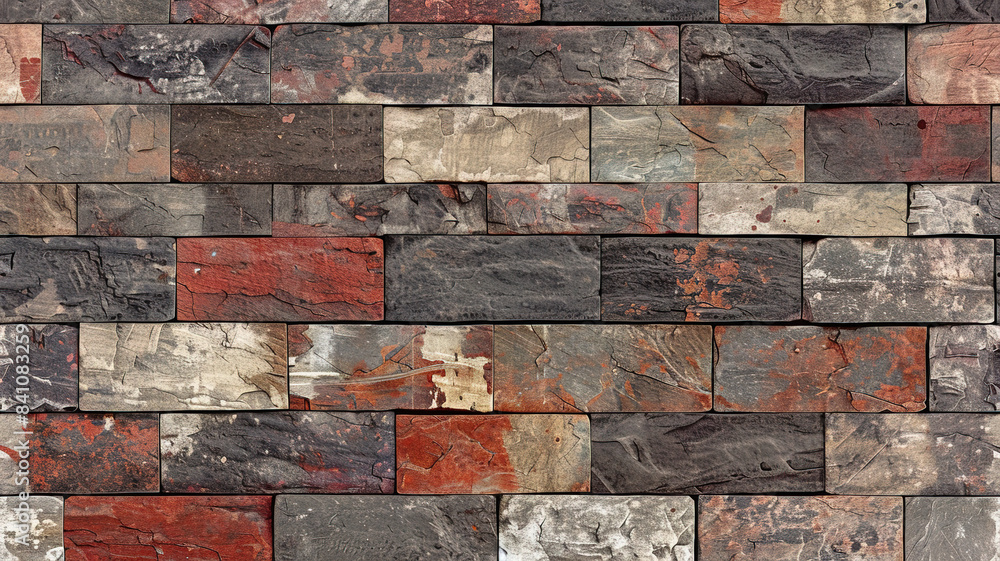 brown, grey and red firebrick wall background, wall grunge design brown, grey and red firebrick wall background, wall grunge design
