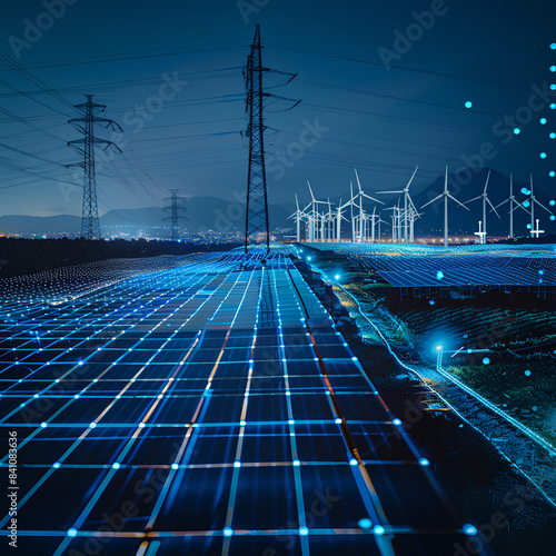 Smart Grid with Renewable Energy Integration and Wind Turbines