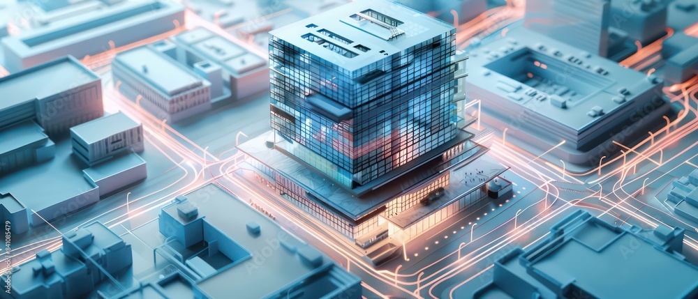architectural model offers a comprehensive view of the apartment building, from its facade to its furnished interiors architectural model offers a comprehensive view of the apartment building, from its facade to its furnished interiors