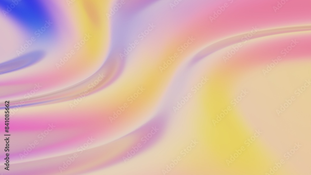 Obraz premium This high-resolution 3D background showcases vibrant, bright gradient colors, seamlessly blending into each other to create a captivating visual effect. The dynamic play of light and shadow adds depth