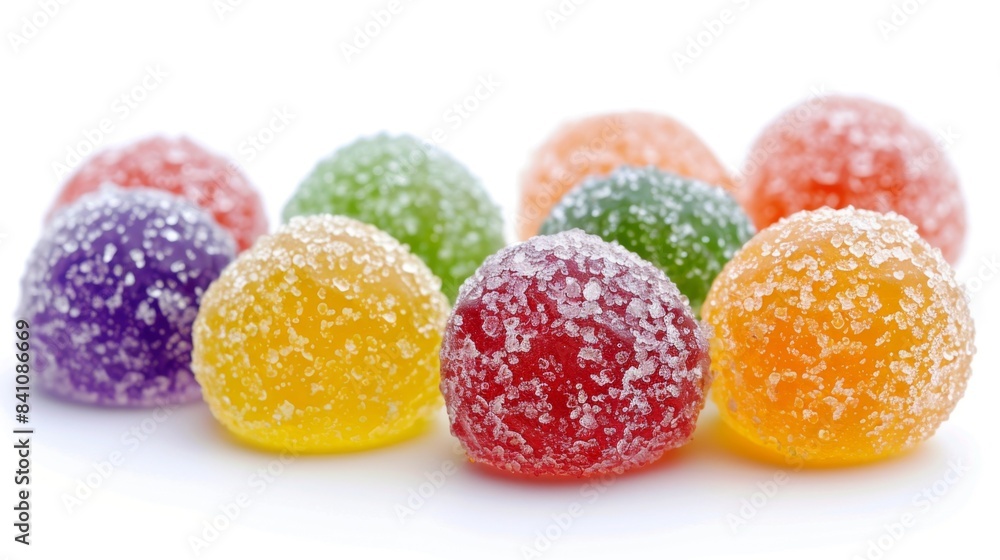 gumdrops Isolated on white background. Colorful and delicious desserts concept for designer gumdrops Isolated on white background. Colorful and delicious desserts concept for designer