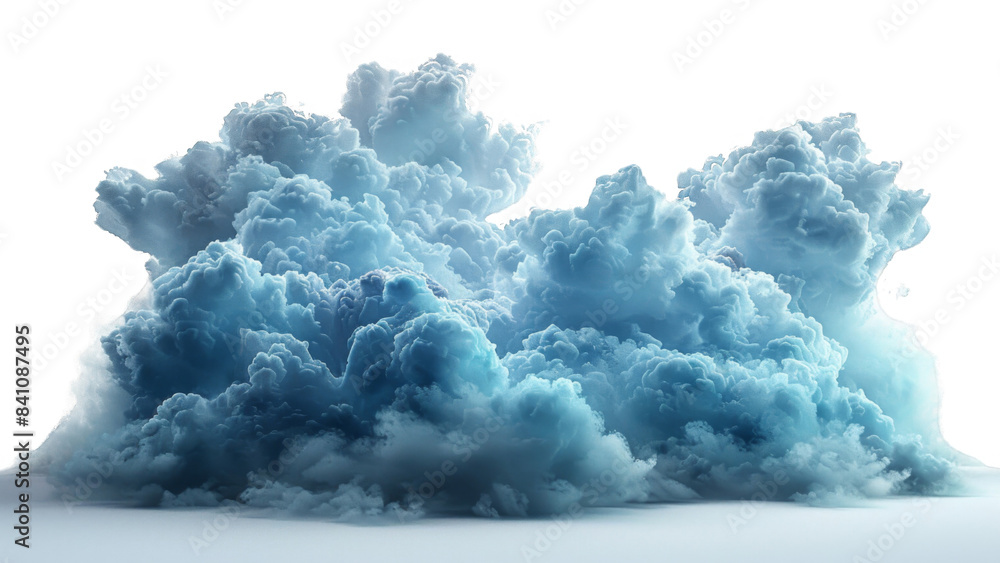 Storm clouds with lightning, isolated on transparent background ...