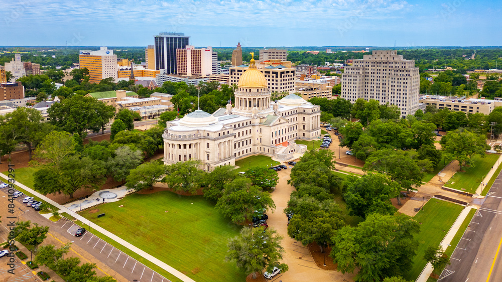The Mississippi Capitol Building in downtown Jackson, the capital city of Mississippi The Mississippi Capitol Building in downtown Jackson, the capital city of Mississippi