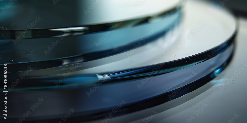 extreme macro photo of clean polished glass, edges with light from four different colors, depth of field, blurred, dark blue and blue, blur background, natural colors, aspect ratio 2:1, banner, extreme macro photo of clean polished glass, edges with light from four different colors, depth of field, blurred, dark blue and blue, blur background, natural colors, aspect ratio 2:1, banner,