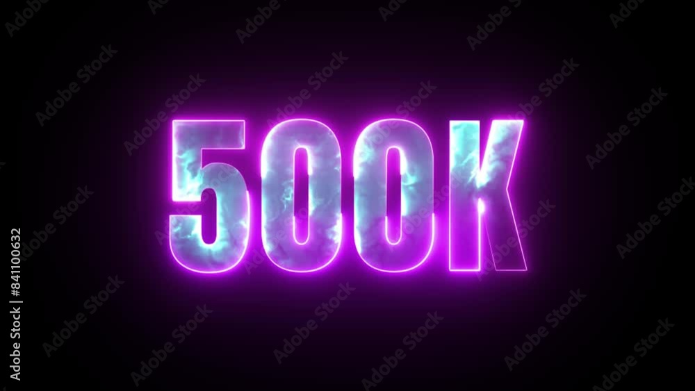 500K Neon Animation. 500K Neon Animation.