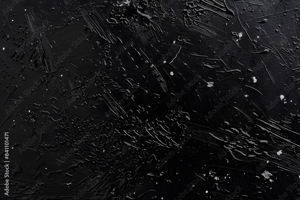 Fototapeta premium Abstract Black Background with White Brushstrokes