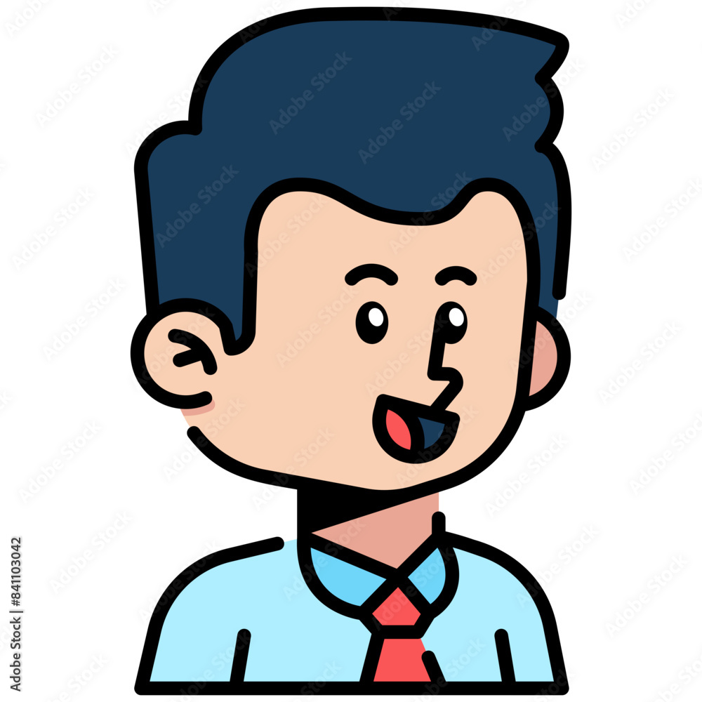 Businessman Filled line Icon Businessman Filled line Icon