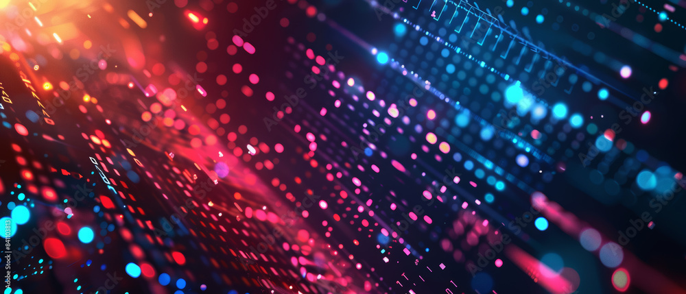 Abstract Digital Background With Red And Blue Lights Abstract Digital Background With Red And Blue Lights