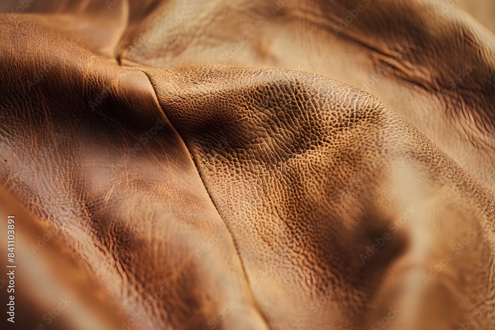 Closeup Texture of Light Brown Leather Closeup Texture of Light Brown Leather