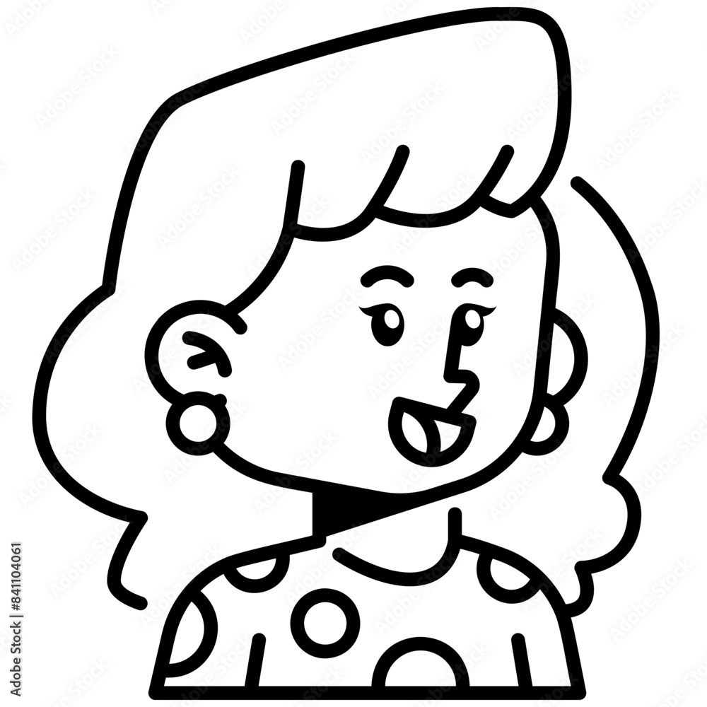 Woman Line Icon Woman Line Icon