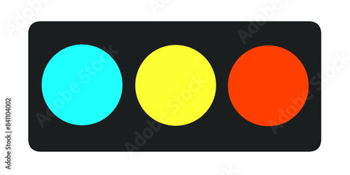 シンプルな信号機アイコン