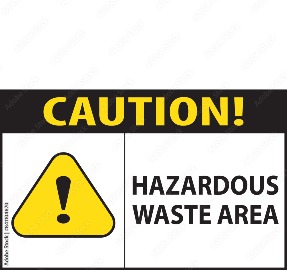 Hazardous waste area warning sign.eps Hazardous waste area warning sign.eps