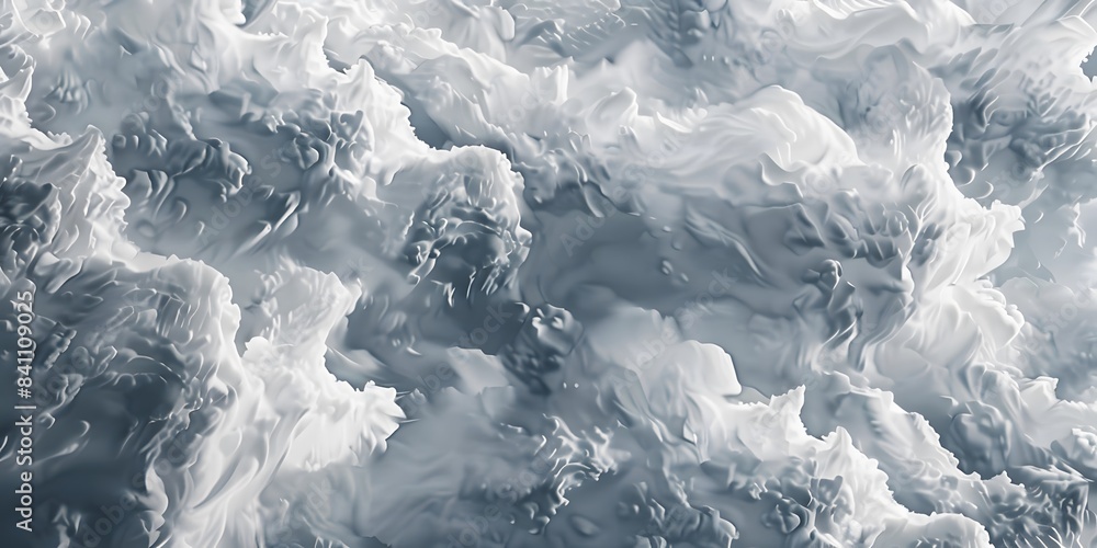 Abstract Cloud Formations in Grey Hues Abstract Cloud Formations in Grey Hues