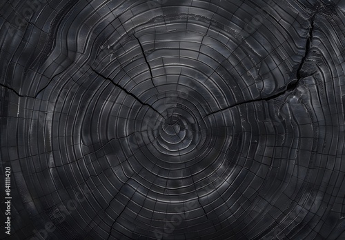 Dark Wood Grain Texture with Concentric Circles