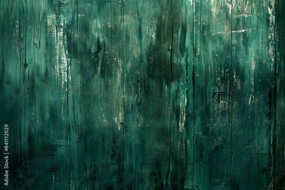 Fototapeta premium Deep Emerald Green Wood Texture Background