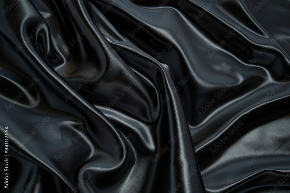 Obraz premium Pure black background with a faint gradient, providing a subtle and elegant design element