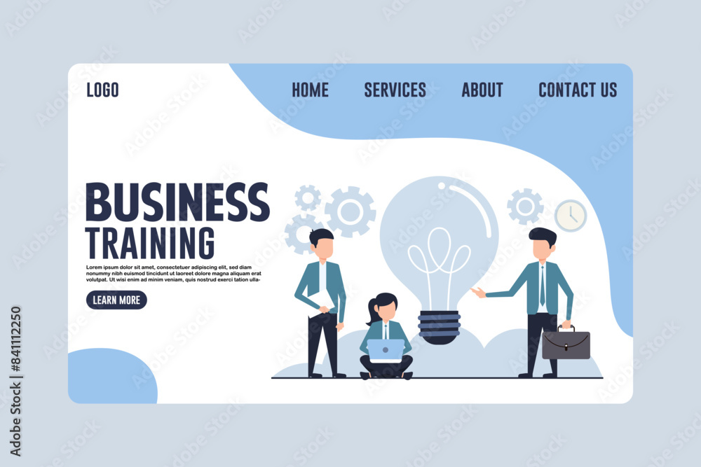 Innovative Business Training Landing Page Design Innovative Business Training Landing Page Design