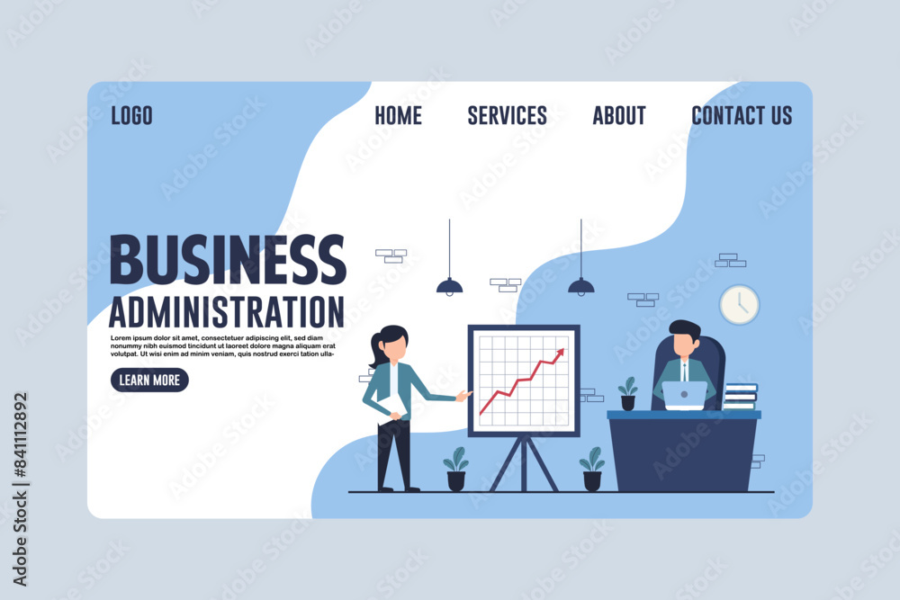 Business Administration: A Modern and Informative Web Template Business Administration: A Modern and Informative Web Template