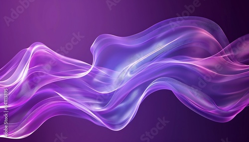 A purple wavy lines and dots. Purple background