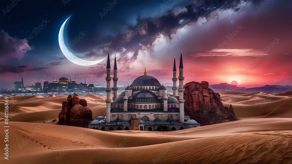 Obraz premium Desert Sanctuary at Twilight
