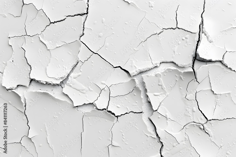 White Cracked Wall Texture Background White Cracked Wall Texture Background