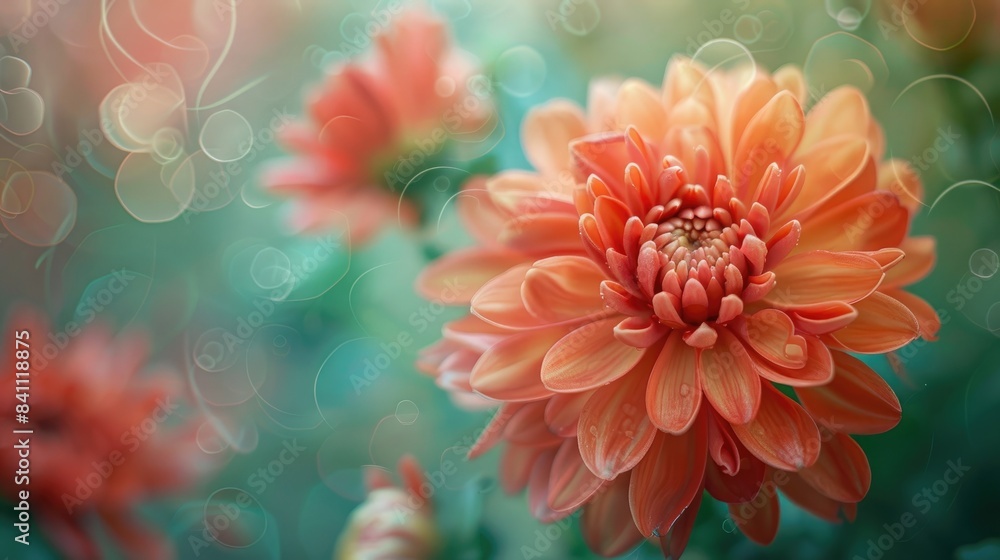 A lovely spring blossom is the chrysanthemum A lovely spring blossom is the chrysanthemum