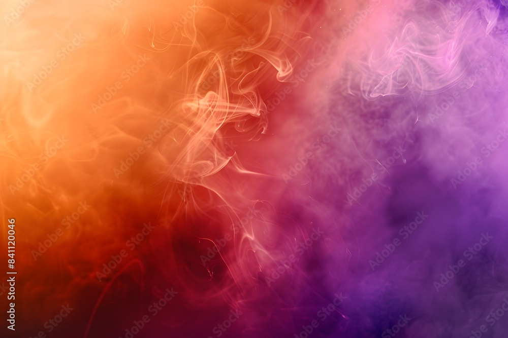Abstract Smoke Background - Purple, Orange, Red Abstract Smoke Background - Purple, Orange, Red