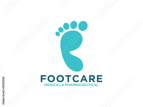 Abstract foot feet podiatric logo vector.