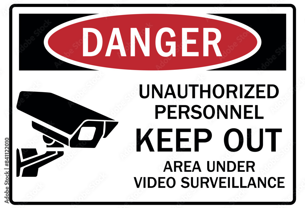 Unauthorized persons keep out sign Unauthorized persons keep out sign
