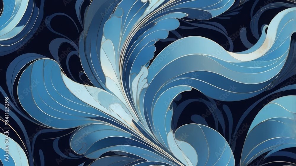 Beautiful dark blue abstract pattern on dark background Beautiful dark blue abstract pattern on dark background