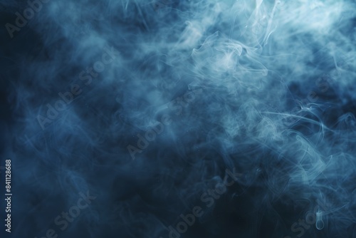 Abstract Blue Smoky Texture Background photo