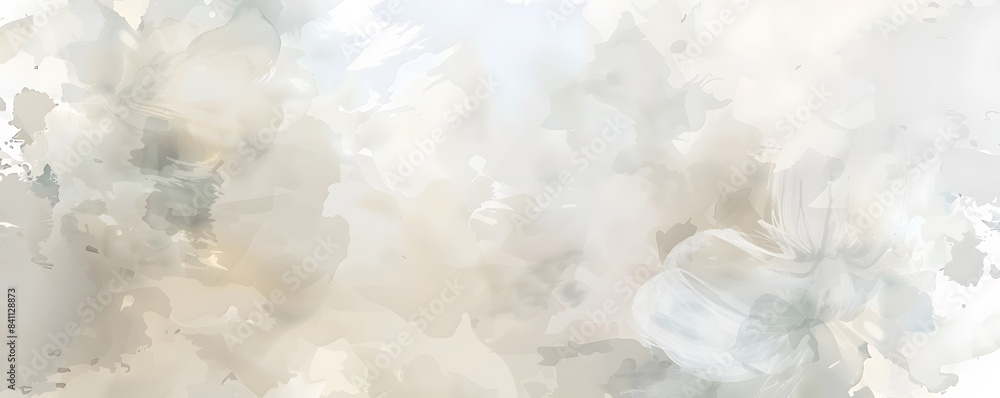 Fototapeta premium Dreamy Watercolor Floral Abstract Background