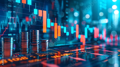 illustration of the IPO process, showcasing shares to investors for financial growth and profit potential