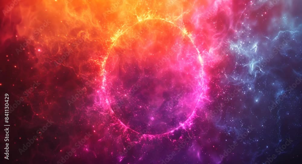 Soft pastel rainbow gradient background with a central circular Soft pastel rainbow gradient background with a central circular
