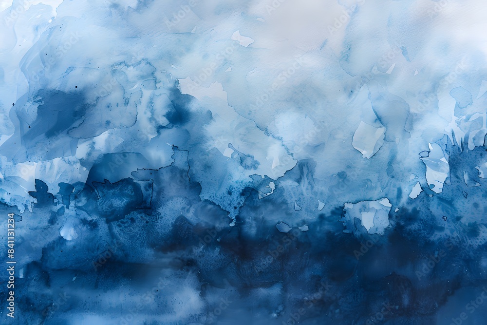 Abstract Blue Watercolor Sky Clouds Texture Abstract Blue Watercolor Sky Clouds Texture