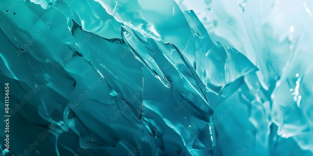 Abstract Ice Background with Teal Gradient Abstract Ice Background with Teal Gradient