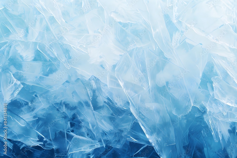 Fototapeta premium Abstract Frozen Texture Background With Light Blue Color