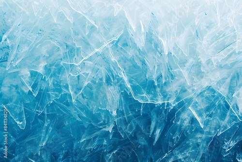 Wallpaper Mural Abstract Blue Ice Background with Frozen Textures Torontodigital.ca