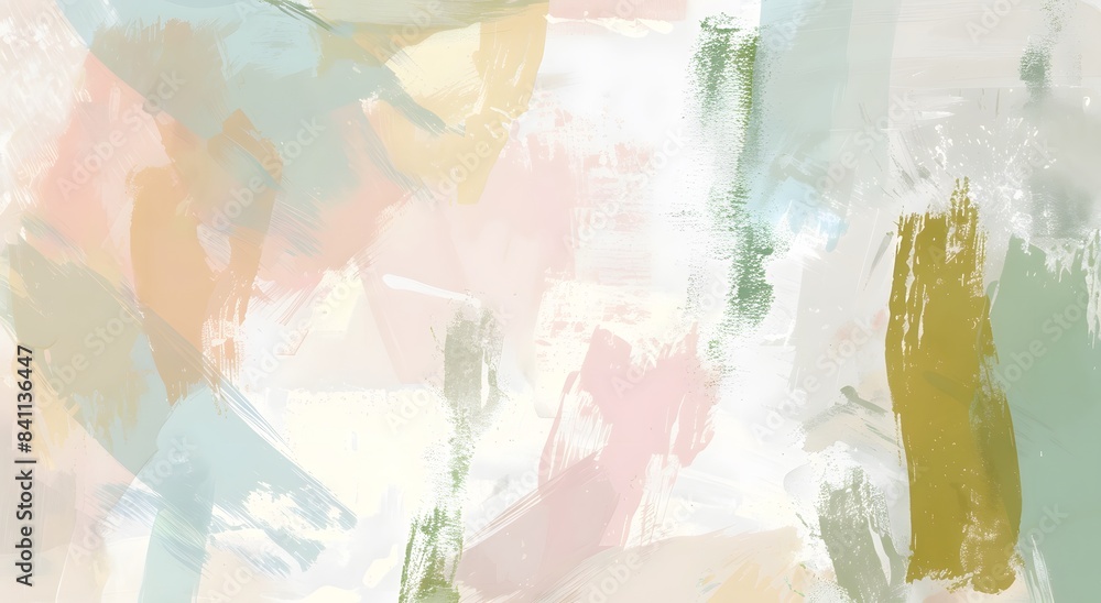 Fototapeta premium Abstract Pastel Background with Soft Shapes and Colors