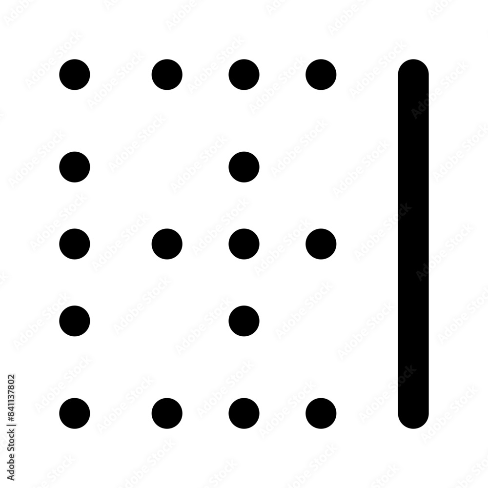 border right line editorial icon