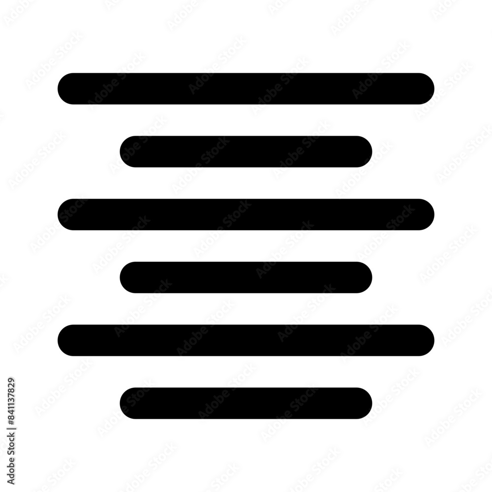 format align center line editorial icon format align center line editorial icon