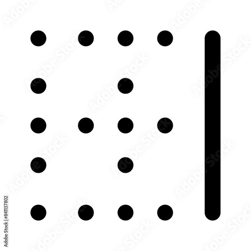 border right line editorial icon