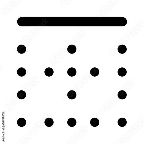 border top line editorial icon