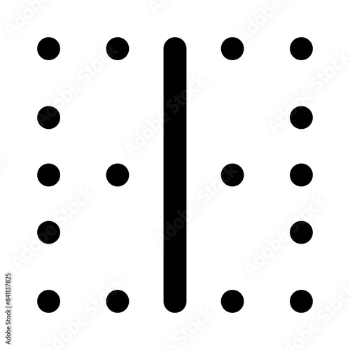 border vertical line editorial icon