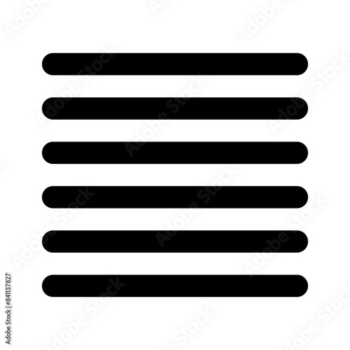 format align justify line editorial icon