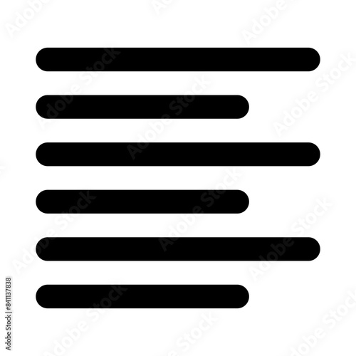 format align left line editorial icon