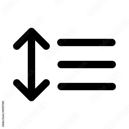 format line spacing line editorial icon
