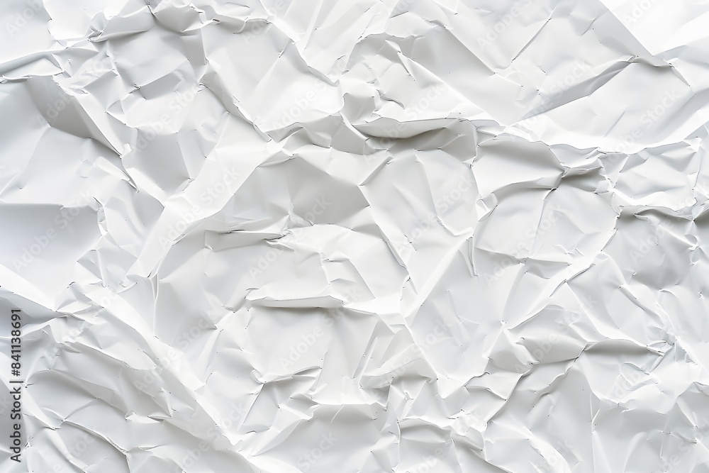 Crumpled White Paper Texture Background Crumpled White Paper Texture Background